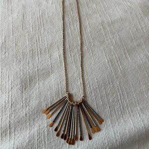 Long Gold and Silver Necklace